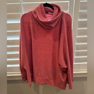 Zenana Poncho Style Sweater XL